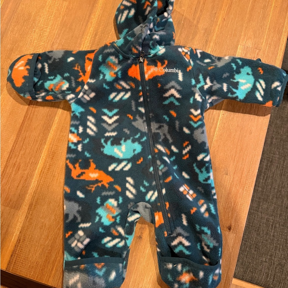 Columbia Kids' Vibrant Green and Orange Footie